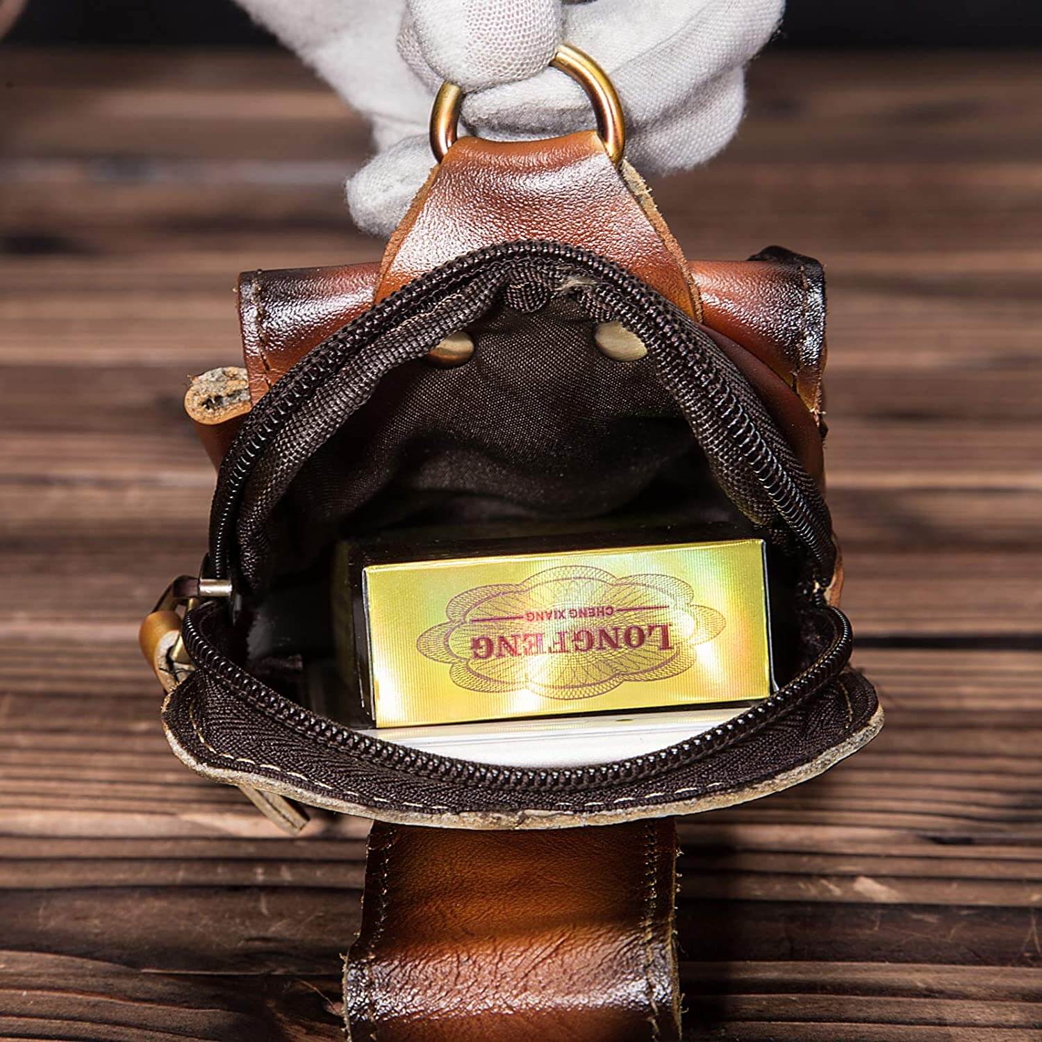 NOUVEAU RICHE Hermosa | Echtleder Herren-Gürteltasche