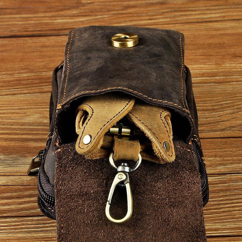 NOUVEAU RICHE Hermosa | Echtleder Herren-Gürteltasche
