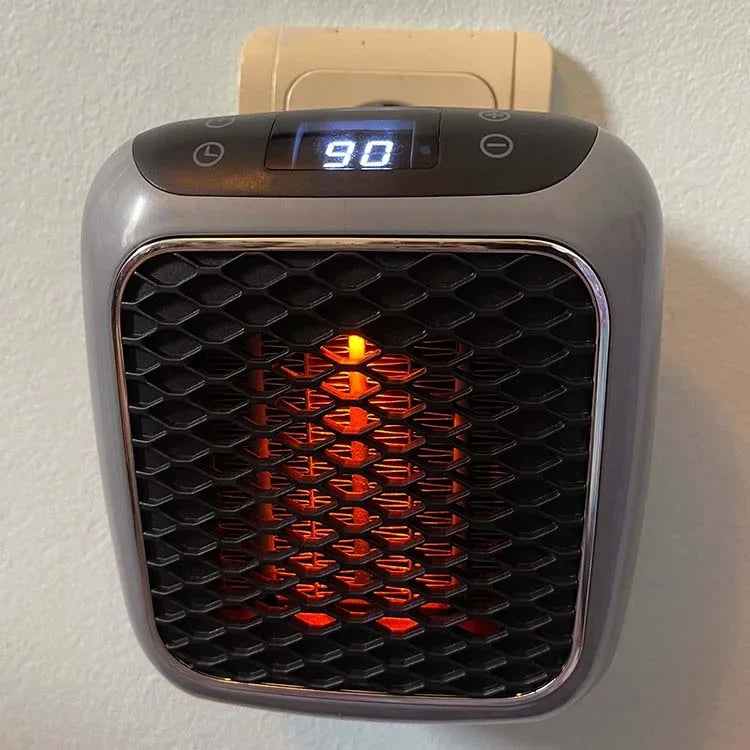 Termoventilatore dal design moderno – Termoventilatore elettrico compatto con timer, protezione antiribaltamento e antisurriscaldamento – EcoHeat