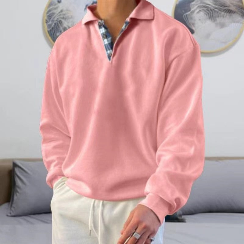 NOUVEAU RICHE Herren Pullover Sommergarderobe Komfort Stil Vielseitig Rosa