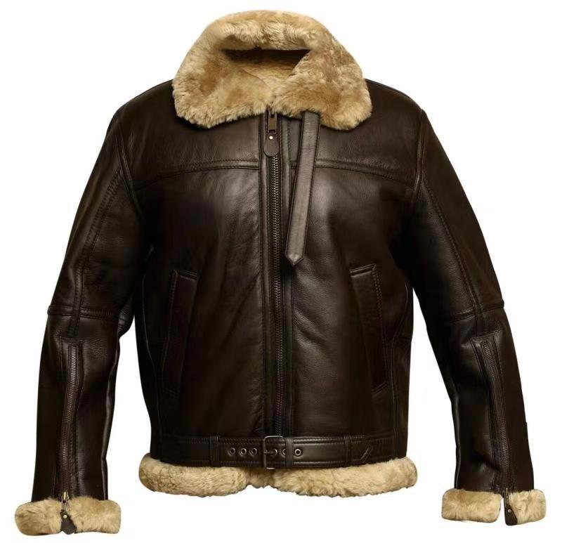 NOUVEAU RICHE Herren Klassische Fliegerjacke mit Reissverschluss – Bomberjacke & Pilotenjacke für Herren, S–5XL – Calico