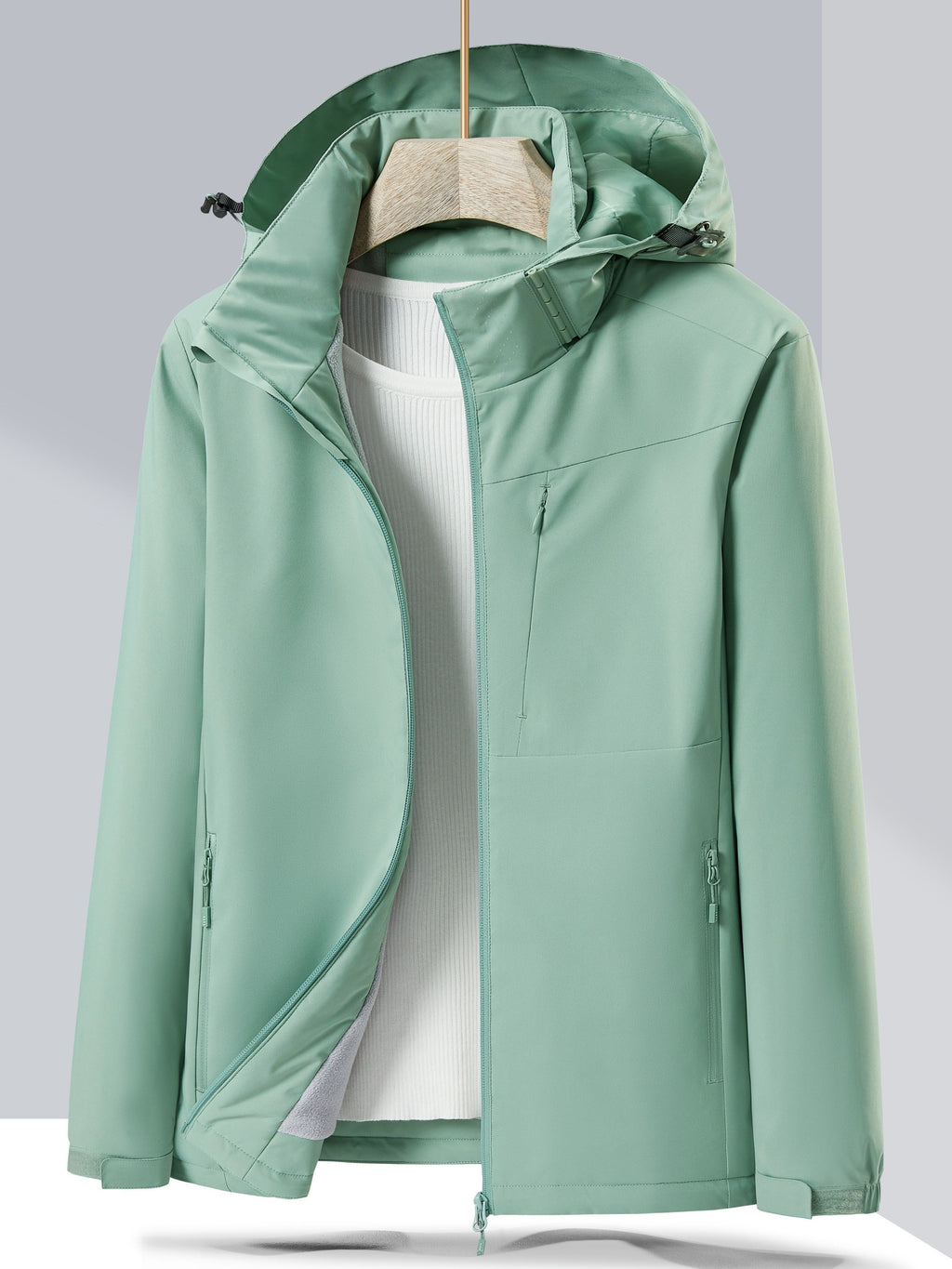 NOUVEAU RICHE Damen Outdoorjacke Winddicht Wasserdicht Polarfleece Futter