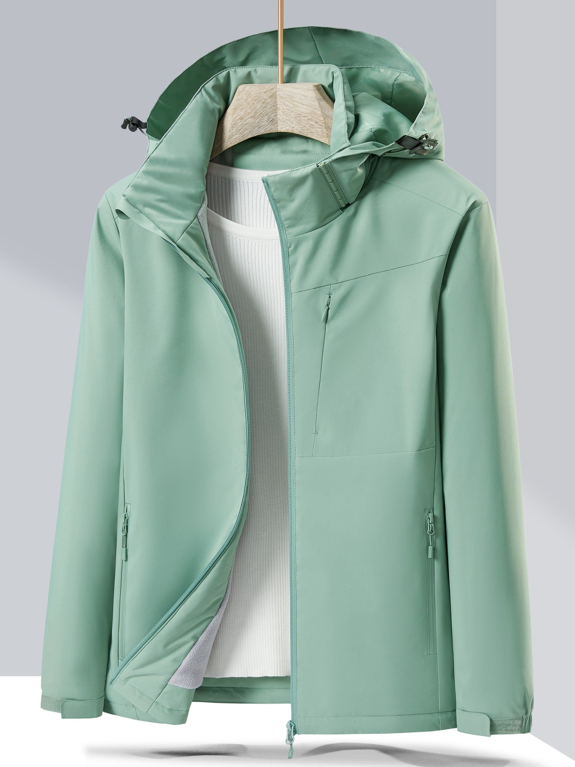 NOUVEAU RICHE Damen Outdoorjacke Winddicht Wasserdicht Polarfleece Futter