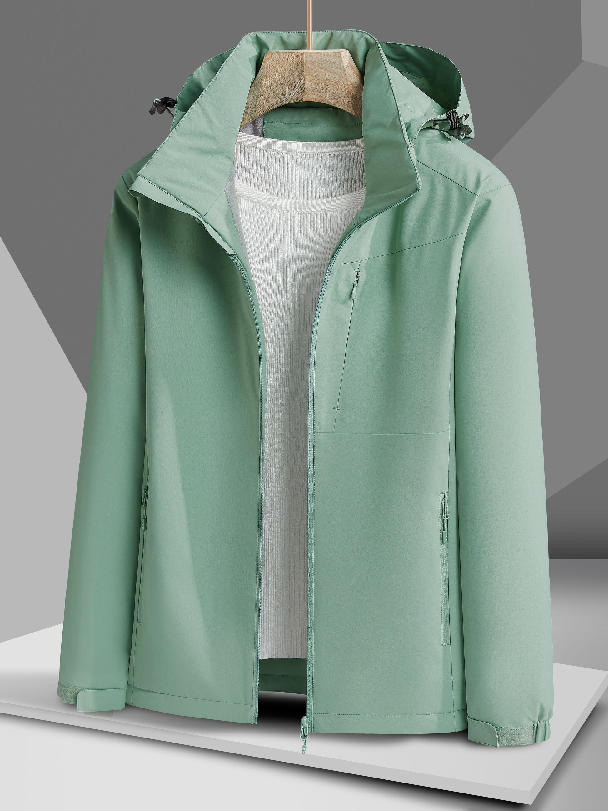 NOUVEAU RICHE Damen Outdoorjacke Winddicht Wasserdicht Polarfleece Futter