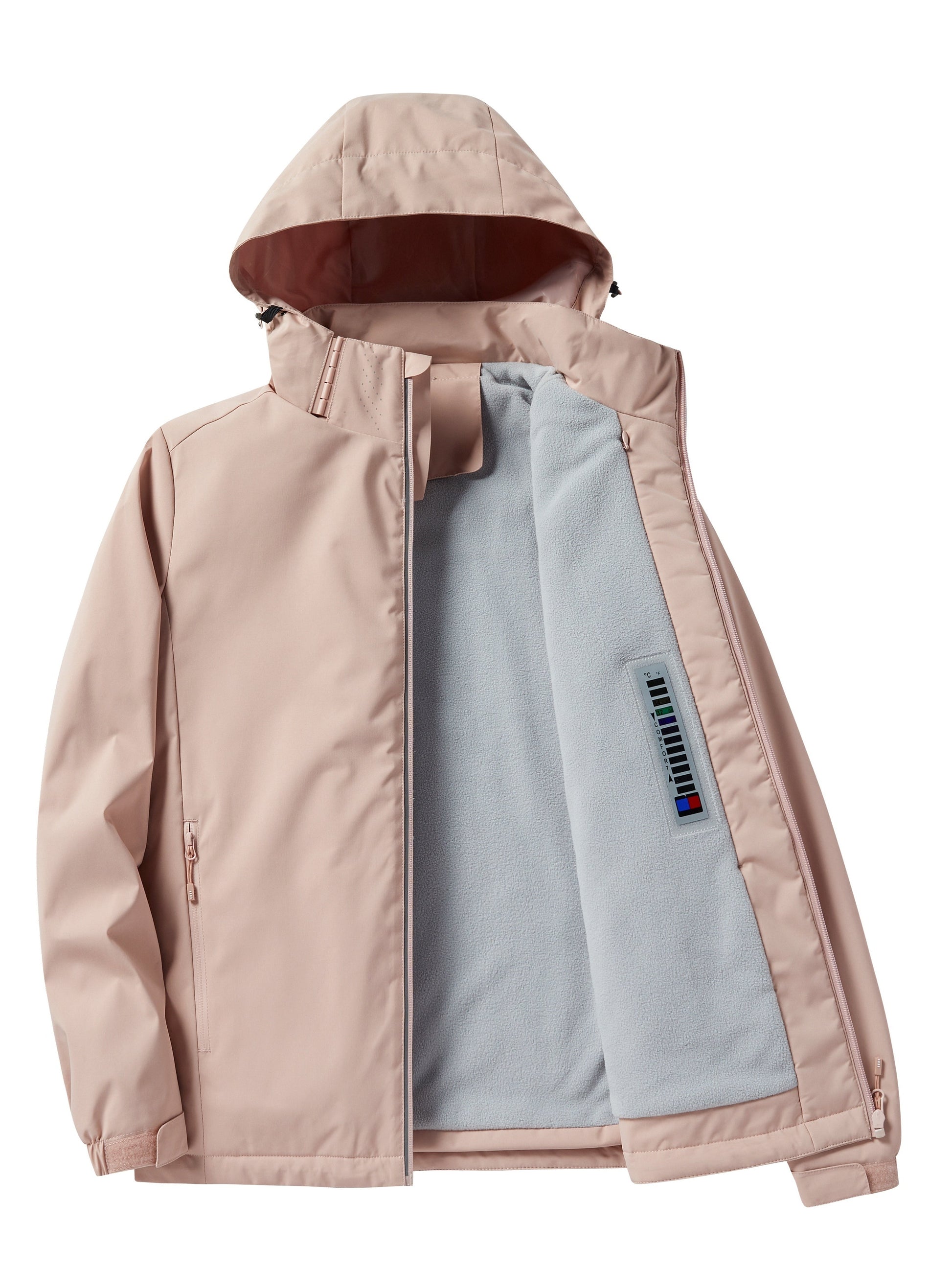 NOUVEAU RICHE Damen Outdoorjacke Winddicht Wasserdicht Polarfleece Futter