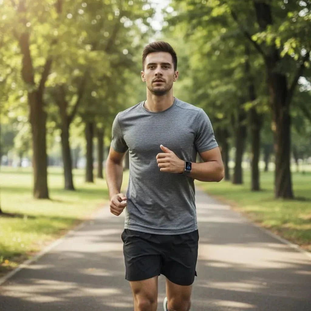 NOUVEAU RICHE Fitness Tracker – Fitnessarmband mit Pulstrend, Schlaftracking, Schrittzähler, Benachrichtigungen, IP67, 3 Farben