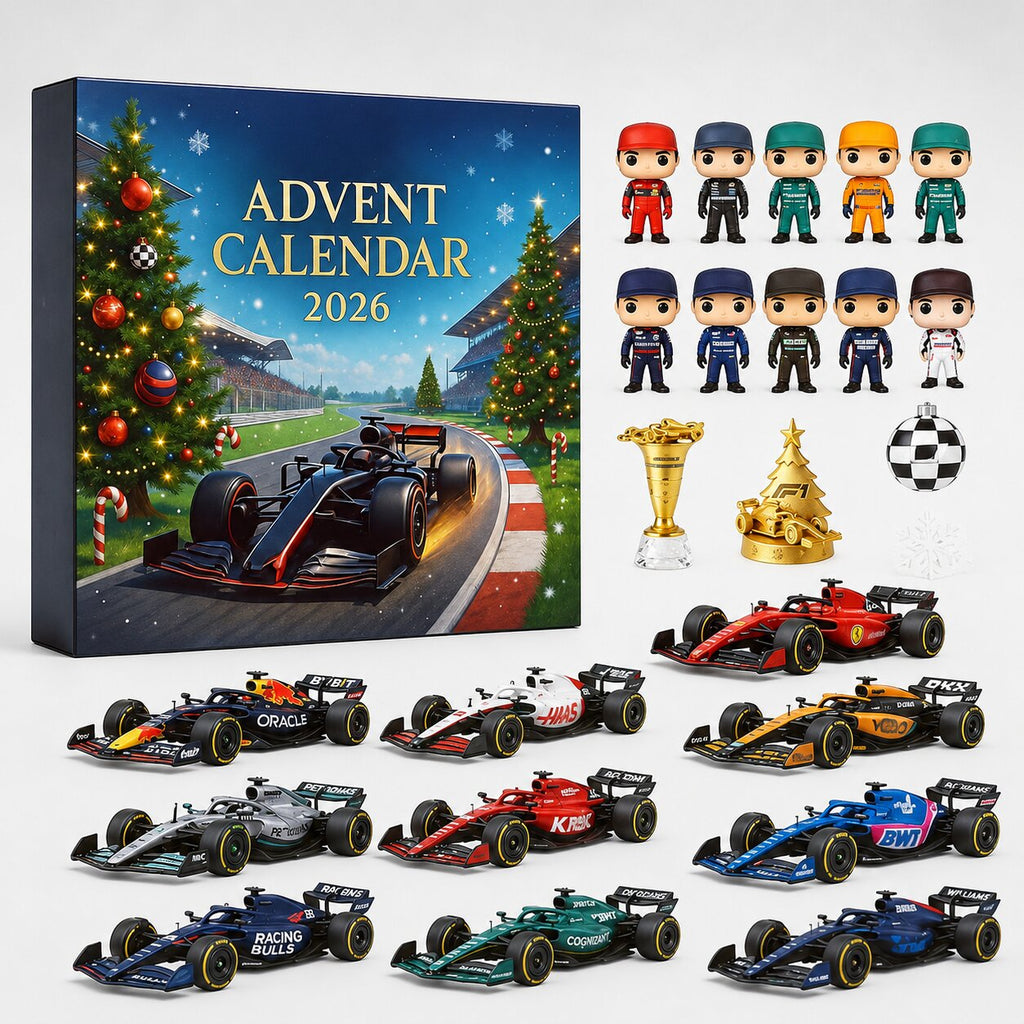 Rennwagen-Adventskalender 2026 mit 24 Motorsport-Überraschungen