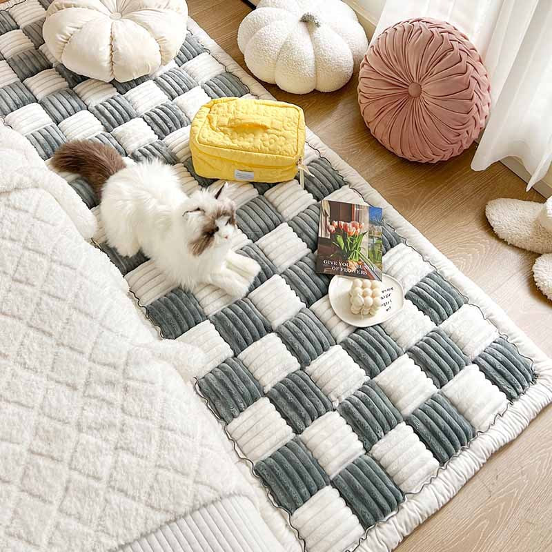 Blødt kæledyrstæppe – sofabeskytter til hunde og katte i chenille, skridsikkert hundetæppe, vaskbart – CozyCover