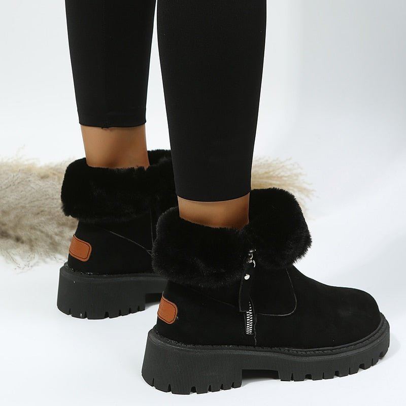 NOUVEAU RICHE Winterstiefel Damen Warm Gefüttert Wasserdicht Rutschfest