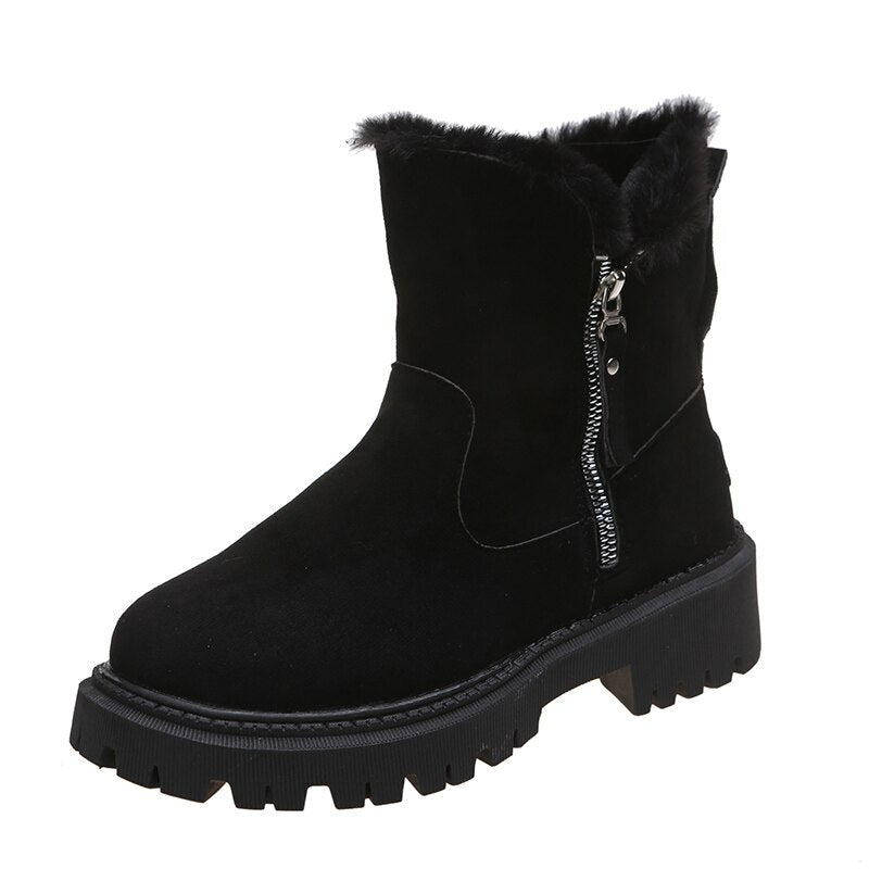 NOUVEAU RICHE Winterstiefel Damen Warm Gefüttert Wasserdicht Rutschfest