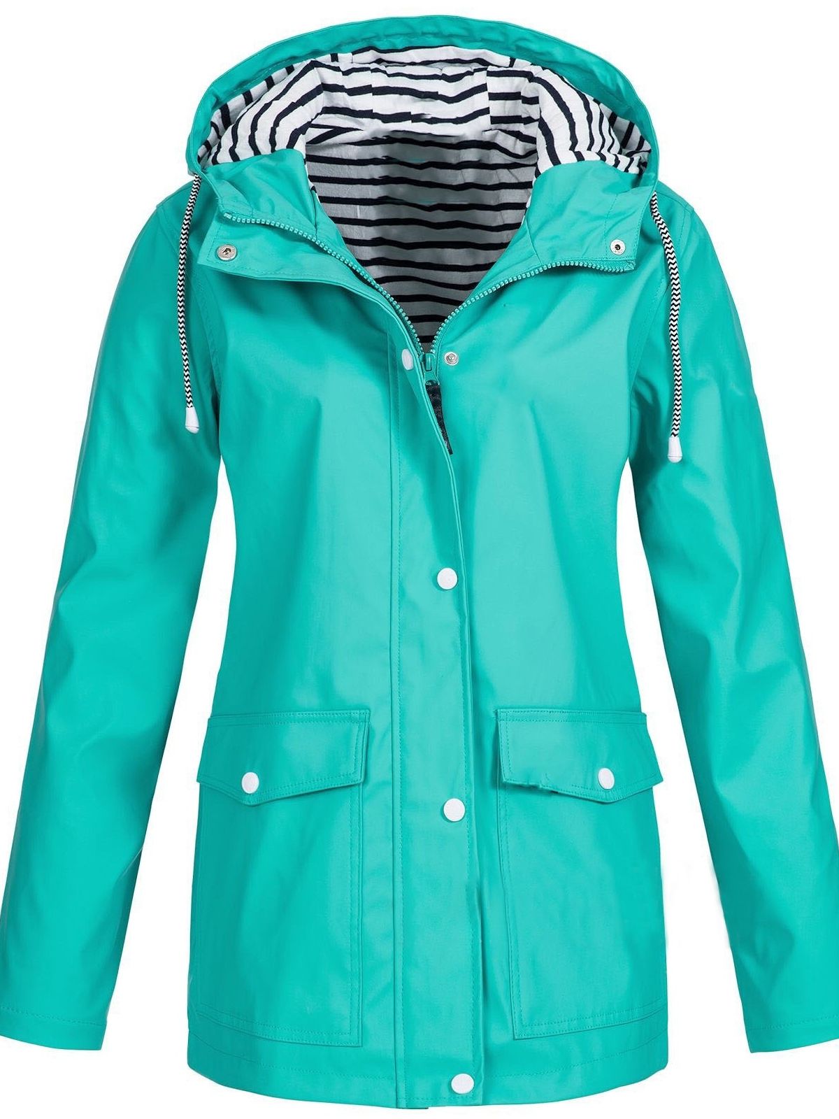 NOUVEAU RICHE Damenjacke Wasserdicht Winddicht Für Outdoor Wandern Hellgrün