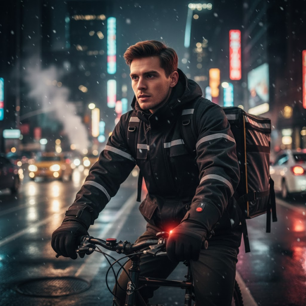 NOUVEAU RICHE Beheizbare Handschuhe – Winterhandschuhe mit USB-Heizung & Touchscreen, Winddicht, für Velo & Arbeit, S–XL – GloveHeat