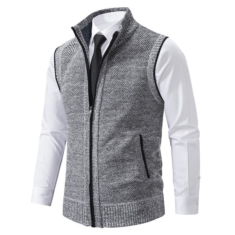 NOUVEAU RICHE Elegante Herrenweste aus hochwertigem Material für formelle und lässige Anlässe Grau