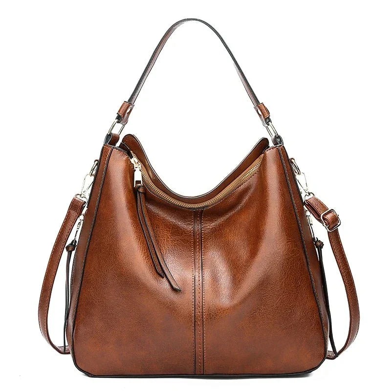 NOUVEAU RICHE Damen Beuteltasche – Stilvolle Funktionale Tasche mit Elegantem Design Hellbraun