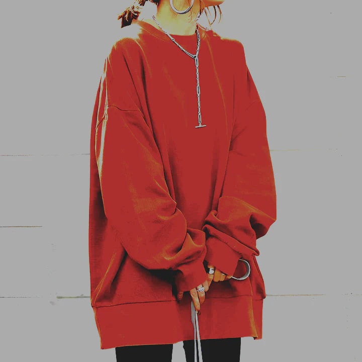 NOUVEAU RICHE Pullover in Übergröße Übergrößen Stil Und Komfort Layering Orange