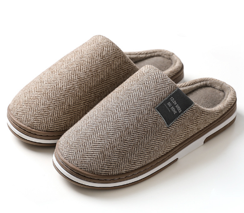 NOUVEAU RICHE Hermosa | Herren Warme Hausschuhe - Elegante Baumwollsocken & Strümpfe Braun
