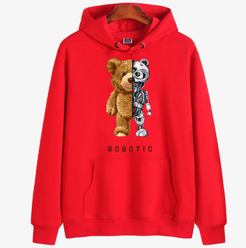 NOUVEAU RICHE Nisyros | Teddy Hoodie | Ein wunderbar warmer & stylischer Hoodie Rot