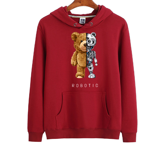NOUVEAU RICHE Nisyros | Teddy Hoodie | Ein wunderbar warmer & stylischer Hoodie Dunkelrot