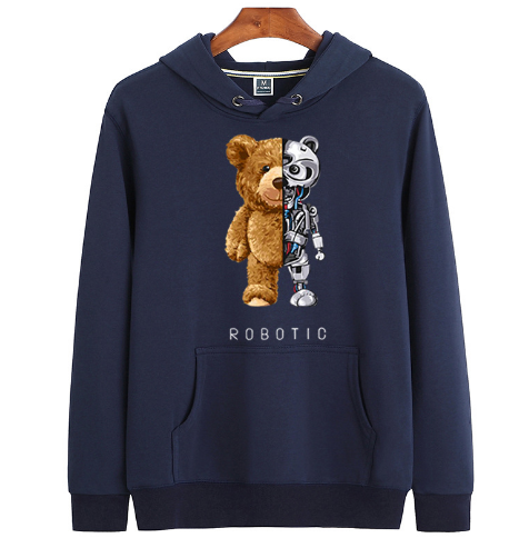 NOUVEAU RICHE Nisyros | Teddy Hoodie | Ein wunderbar warmer & stylischer Hoodie Dunkelblau