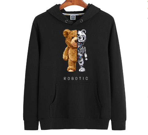 NOUVEAU RICHE Nisyros | Teddy Hoodie | Ein wunderbar warmer & stylischer Hoodie Schwarz
