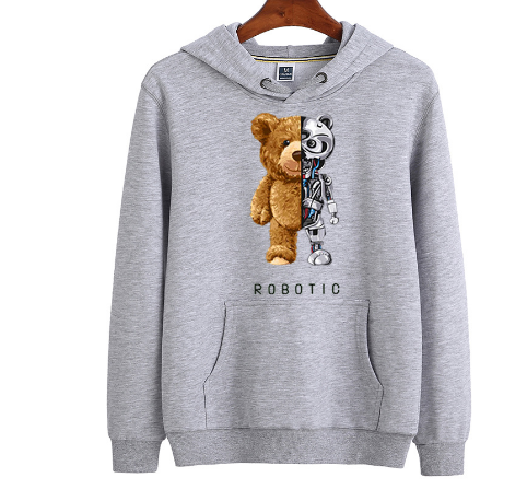 NOUVEAU RICHE Nisyros | Teddy Hoodie | Ein wunderbar warmer & stylischer Hoodie Grau