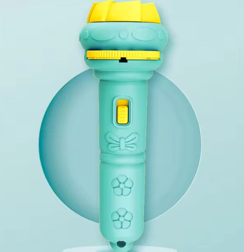 NOUVEAU RICHE Projektor-Taschenlampe für Kinder – Gutenachtlicht mit 32 Bildscheiben für Gutenachtgeschichten, Projektor an die Decke, 4 Farben – DreamBeam Grün