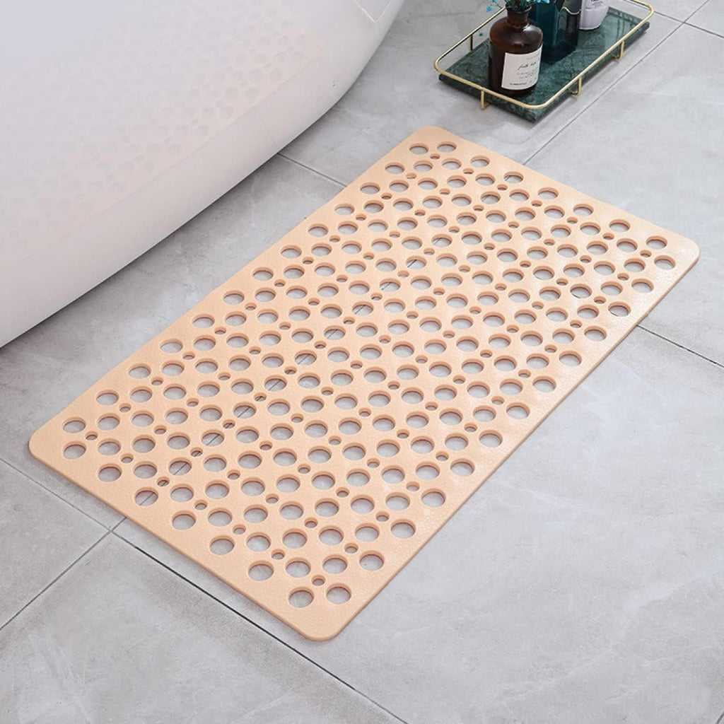 NOUVEAU RICHE Rutschfeste & Antibakterielle Duschmatte – Anti-Rutsch Matte für Dusche & Badewanne, 3 Grössen, 6 Farben – GripGuard Hellbraun