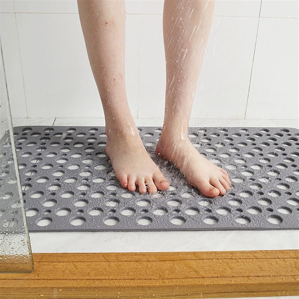 NOUVEAU RICHE Rutschfeste & Antibakterielle Duschmatte – Anti-Rutsch Matte für Dusche & Badewanne, 3 Grössen, 6 Farben – GripGuard