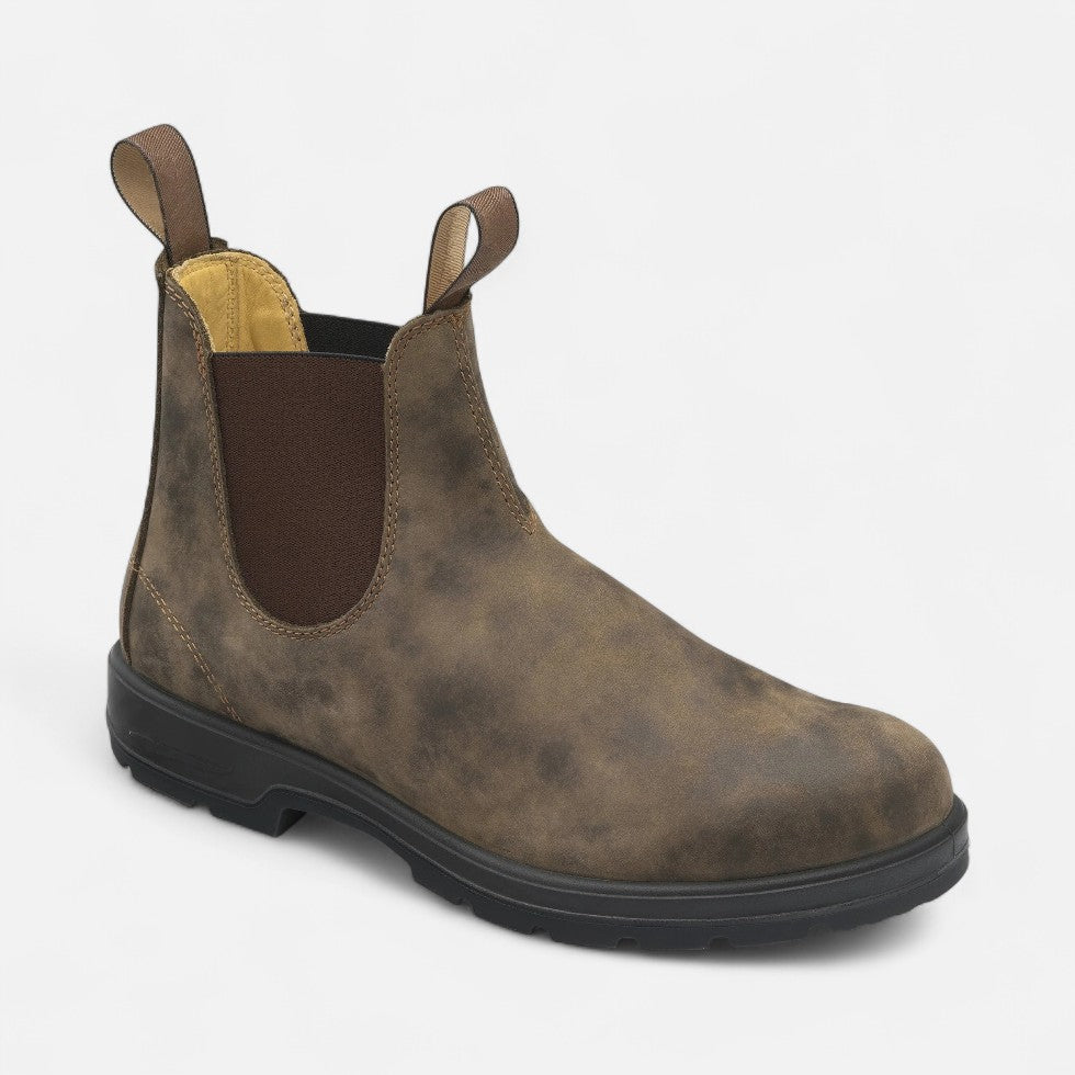 NOUVEAU RICHE Admire | Herren Stiefeletten mit Elastikeinsatz Braun