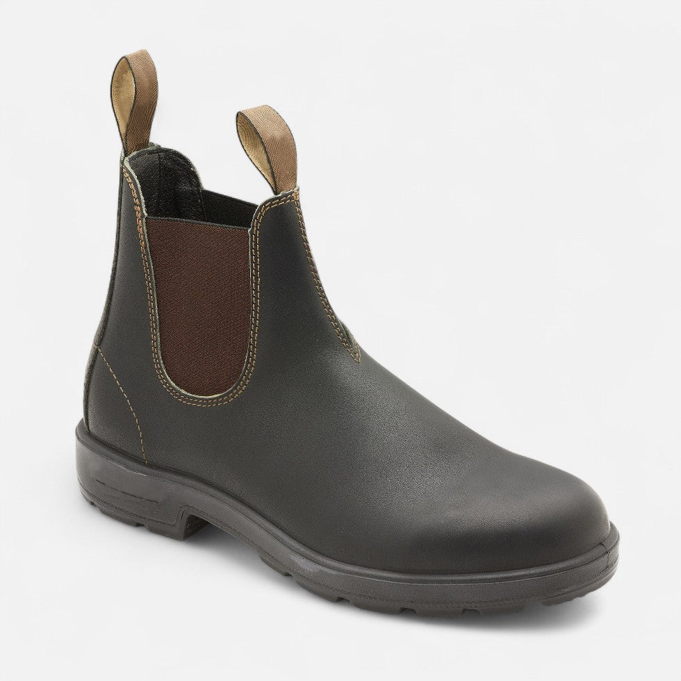 NOUVEAU RICHE Admire | Herren Stiefeletten mit Elastikeinsatz Dunkelbraun