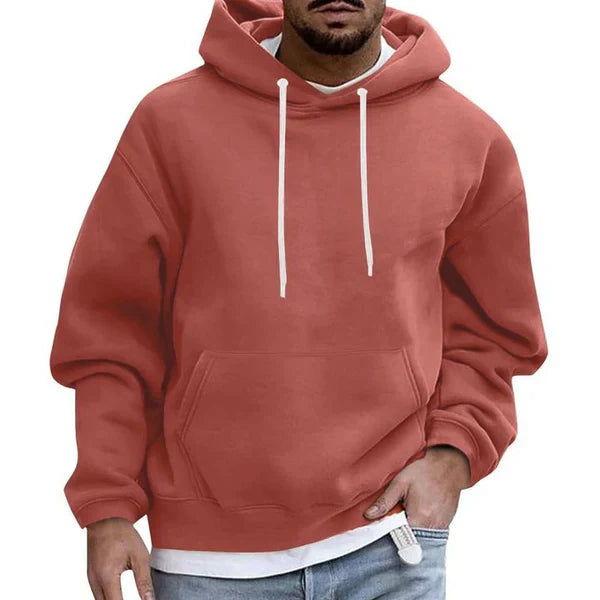 NOUVEAU RICHE Herren Kapuzenpullover Mit Praktischer Tasche Und Komfort Orange