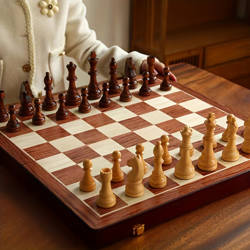 NOUVEAU RICHE Luxus Schachspiel aus Massivholz – Checkmate