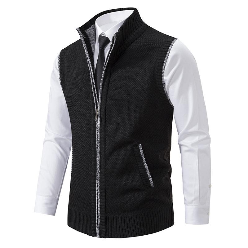 NOUVEAU RICHE Elegante Herrenweste aus hochwertigem Material für formelle und lässige Anlässe Schwarz
