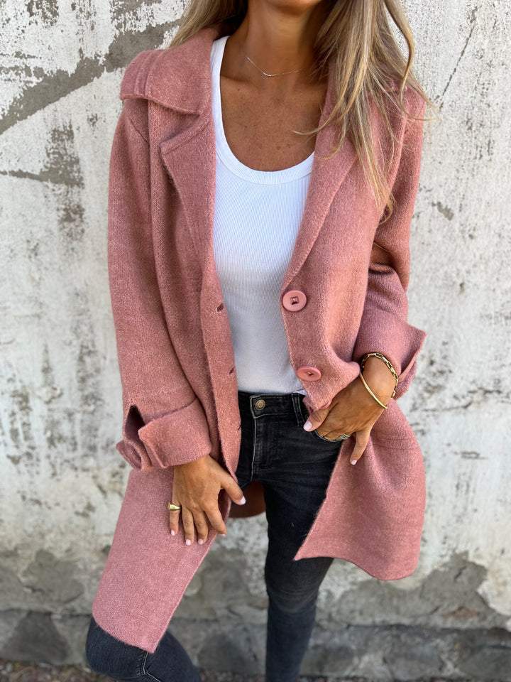 NOUVEAU RICHE Legere Lange Strickjacke – Langer Cardigan Damen, weich & atmungsaktiv, für jede Jahreszeit, S–3XL – Sephira Rosa