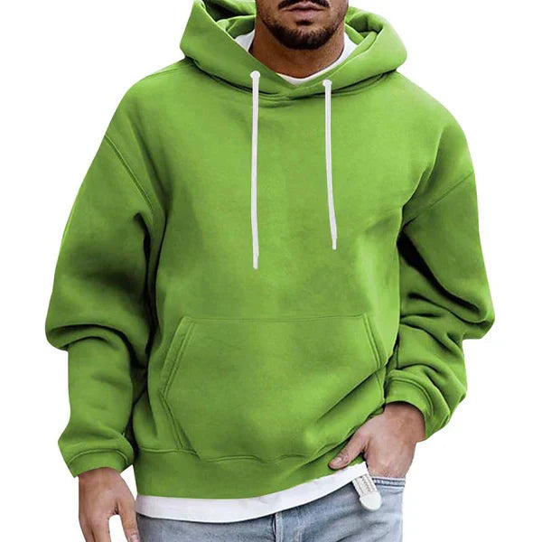 NOUVEAU RICHE Herren Kapuzenpullover Mit Praktischer Tasche Und Komfort Hellgrün