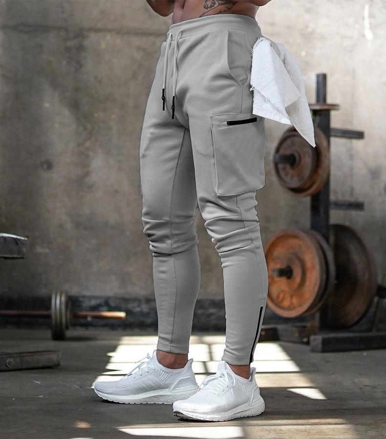 NOUVEAU RICHE Herren Jogginghose Kordelzug Dehnbar Bequem Atmungsaktiv Grau