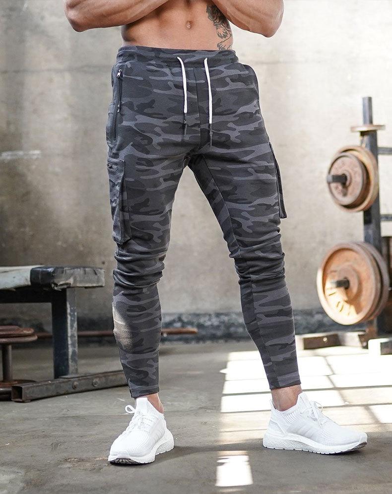 NOUVEAU RICHE Herren Jogginghose Kordelzug Dehnbar Bequem Atmungsaktiv Tarnmuster
