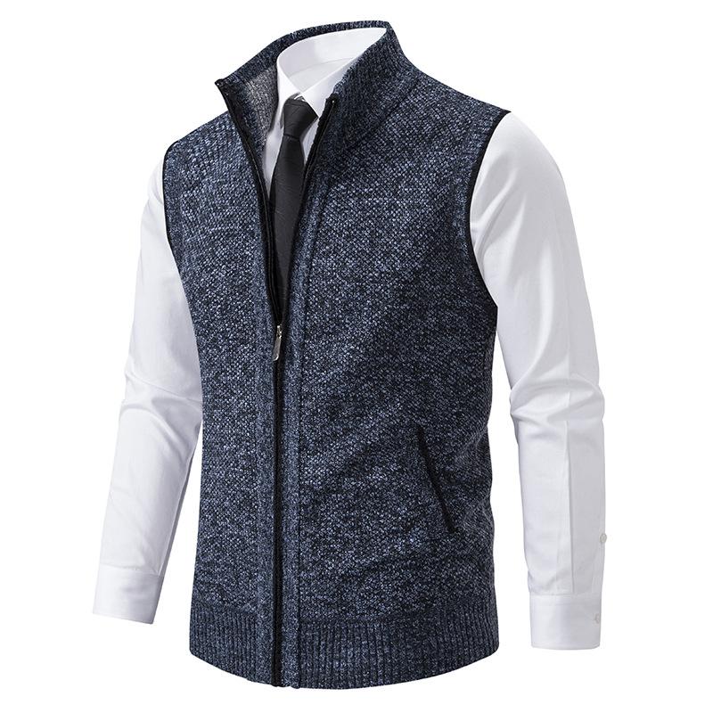 NOUVEAU RICHE Elegante Herrenweste aus hochwertigem Material für formelle und lässige Anlässe Blau