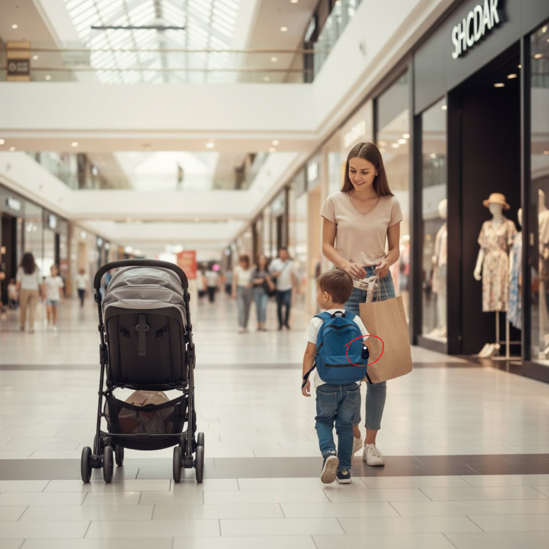 Mini-GPS-Tracker für Kinder – Kinder Tracker mit Echtzeit-Ortung, SOS-Taste & Geofencing, App – KidLocate