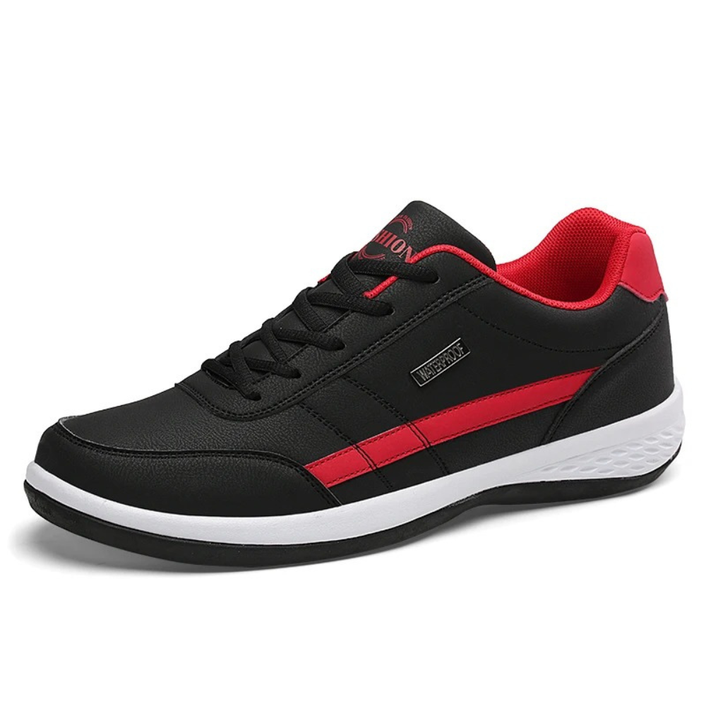 NOUVEAU RICHE Herren Lederschuhe Komfortschuhe Wasserdicht Fußgewölbe Schwarz