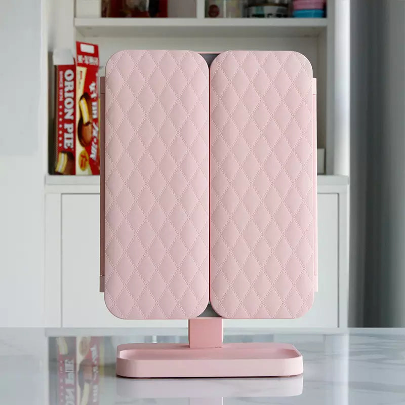 NOUVEAU RICHE LED-Schminkspiegel mit Dreifachbeleuchtung Pink