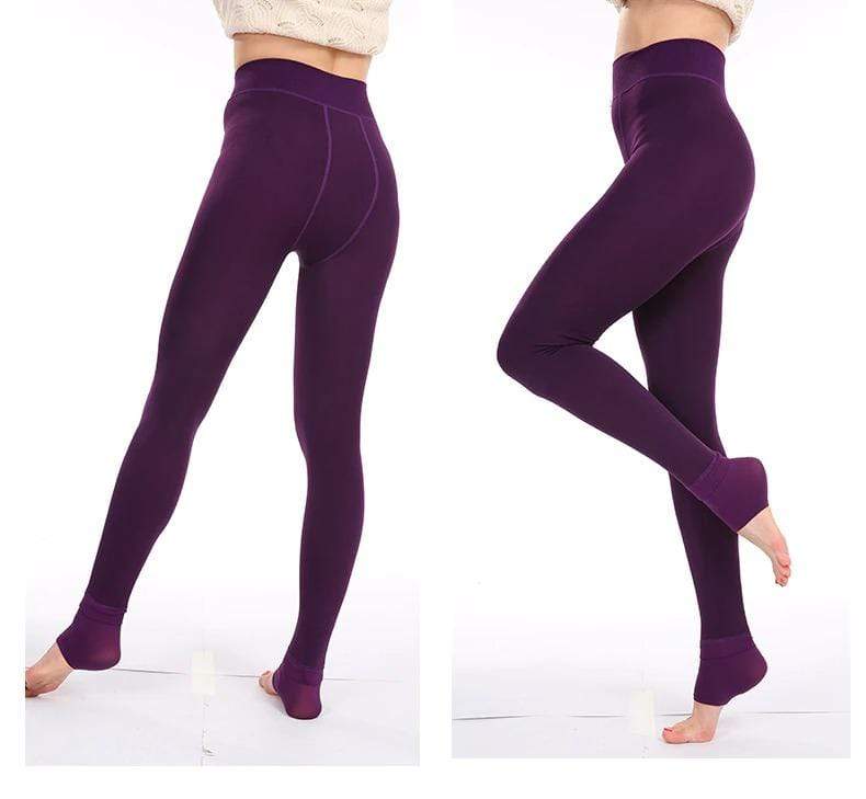NOUVEAU RICHE Fleece-Winterleggings – Thermoleggings Damen, gefüttert mit hohem Bund, warm & elastisch, 8 Farben, S–XL – Zahara Elsa