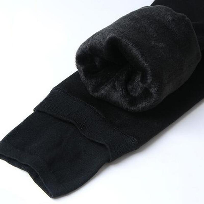 NOUVEAU RICHE Fleece-Winterleggings – Thermoleggings Damen, gefüttert mit hohem Bund, warm & elastisch, 8 Farben, S–XL – Zahara Elsa Schwarz