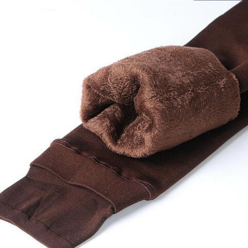 NOUVEAU RICHE Fleece-Winterleggings – Thermoleggings Damen, gefüttert mit hohem Bund, warm & elastisch, 8 Farben, S–XL – Zahara Elsa Braun