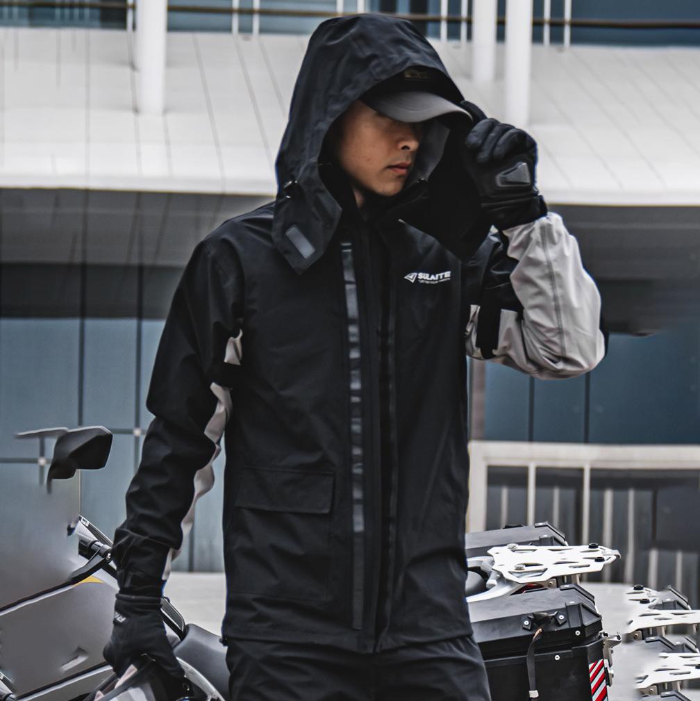 NOUVEAU RICHE Wasserdichter Outdoor-Regenanzug – Leichte Regenjacke & Regenhose für Wandern, Velo & Camping, M–3XL – Marmari