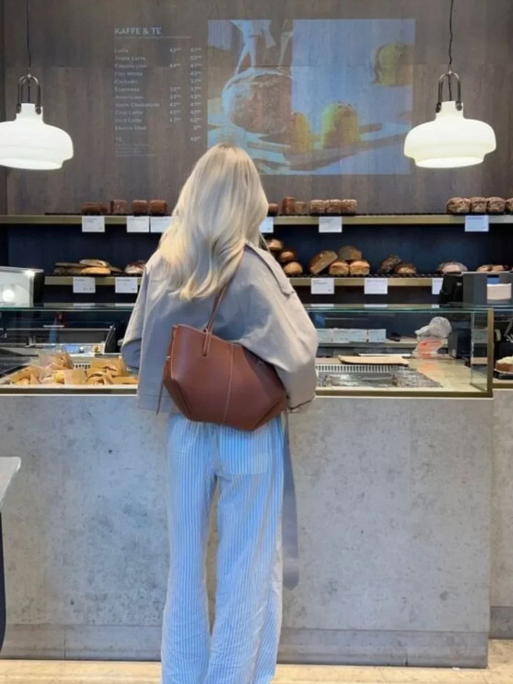 NOUVEAU RICHE Damen Klassische Doppelte Handtasche Aus Kunstleder