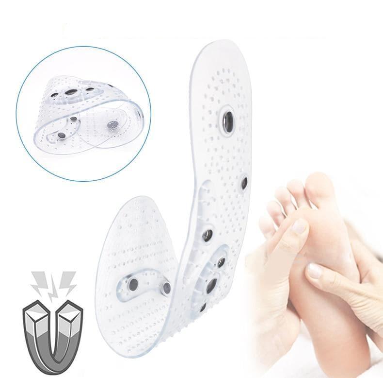 NOUVEAU RICHE Magnetische Einlegesohlen – Massage-Einlagen mit Akupressur-Noppen & Magneten, Bequeme Schuheinlagen für den Alltag, S & L – MagniStep