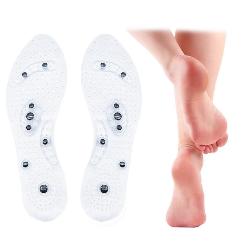 NOUVEAU RICHE Magnetische Einlegesohlen – Massage-Einlagen mit Akupressur-Noppen & Magneten, Bequeme Schuheinlagen für den Alltag, S & L – MagniStep