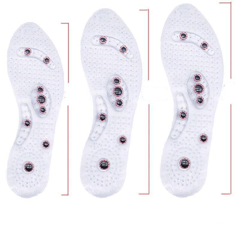 NOUVEAU RICHE Magnetische Einlegesohlen – Massage-Einlagen mit Akupressur-Noppen & Magneten, Bequeme Schuheinlagen für den Alltag, S & L – MagniStep