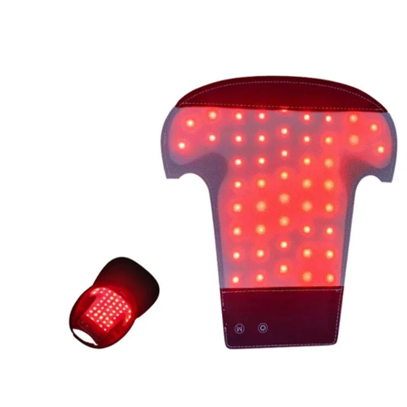 NOUVEAU RICHE Infrarot-Rotlicht-Kappe – LED Rotlicht Haarkappe für die Kopfhaut, Kabellose Anwendung Zuhause – HairGlow Pro